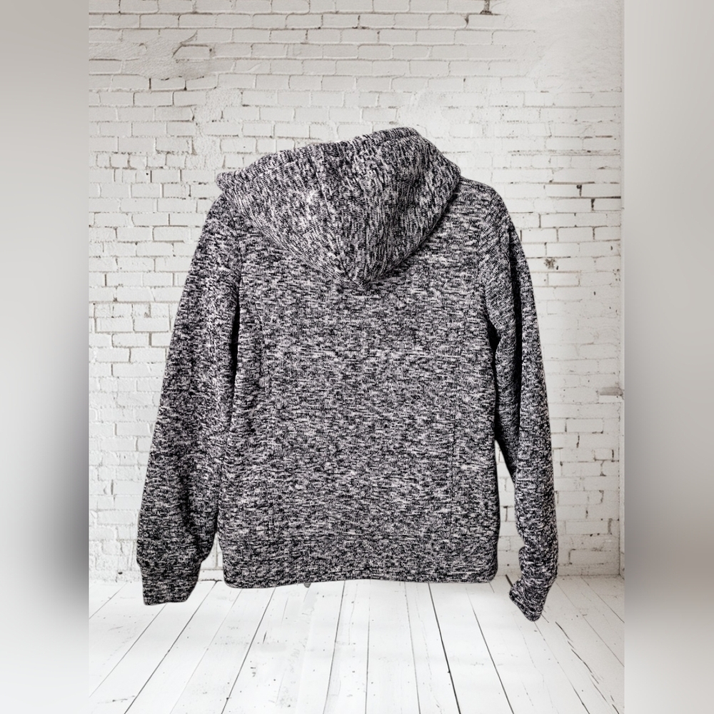 IA Icon Apparel Gray Hooded Zip Up Sweatershirt - Picture 2 of 3